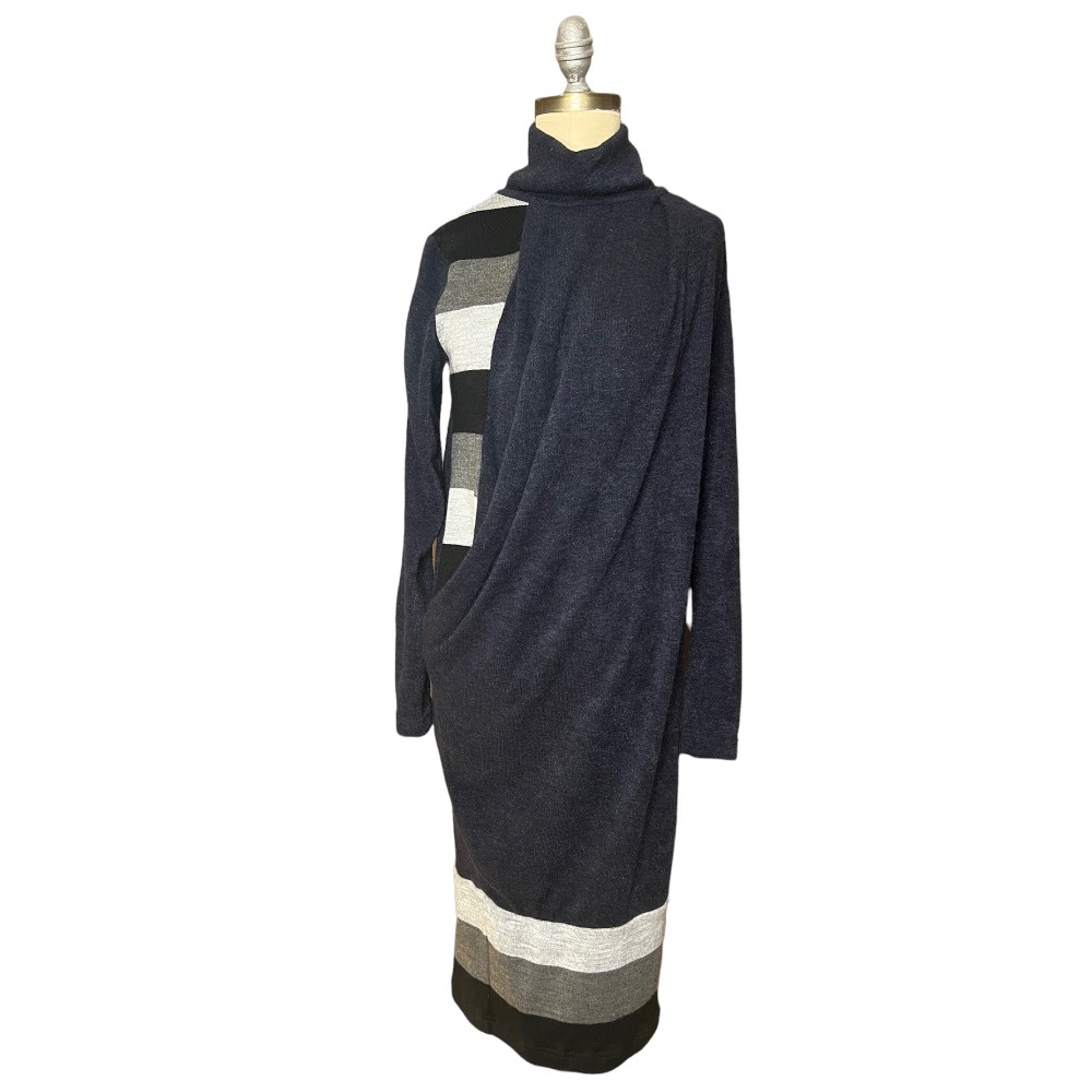 Lila Kass Twist Front Color-block Sweater Dress size XS